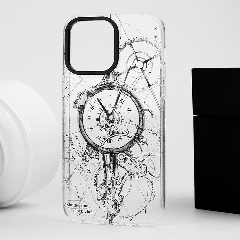 逆時計 iPhone 磁気ケース - スマホケース - その他の素材 