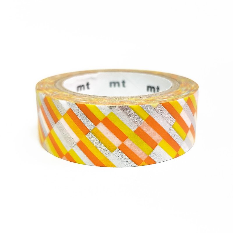 mt Deco Masking Tape / Block Stripe - Orange (MT01D438) / 2019SS - Washi Tape - Paper Orange