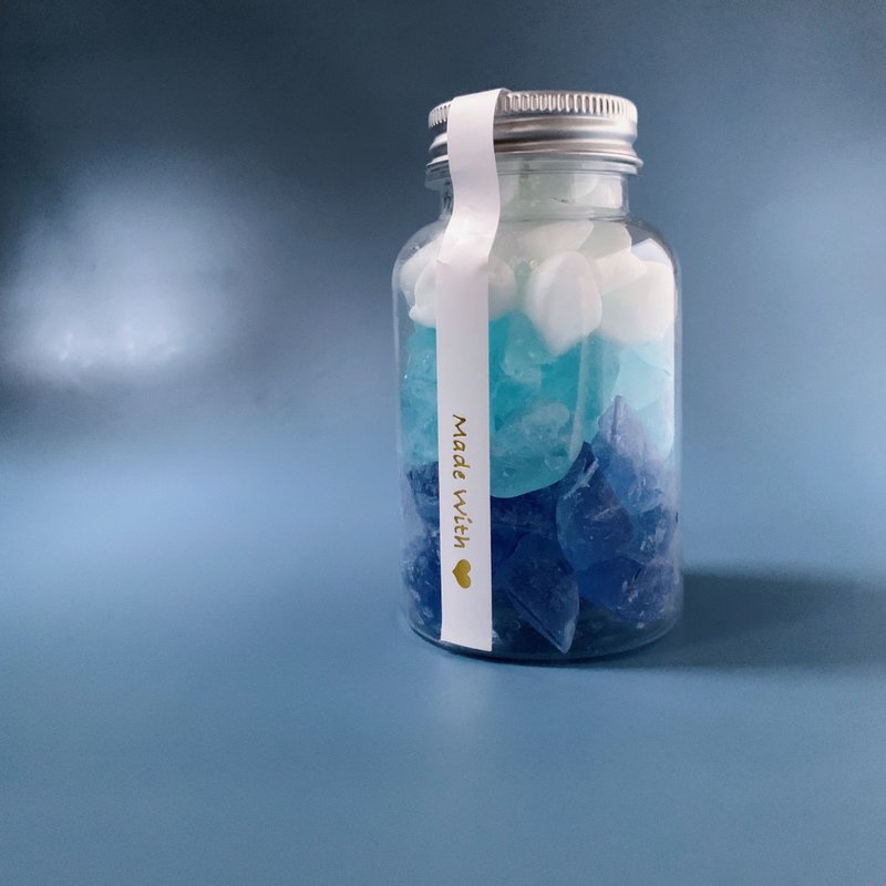 偽琥珀糖皂  食玩風格手工皂 - 肥皂/手工皂 - 其他材質 藍色
