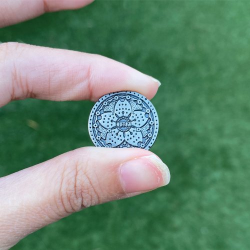 DrainArt 日本人孔蓋別針 /迷你東京都 /水渠蓋金屬徽章/2cm