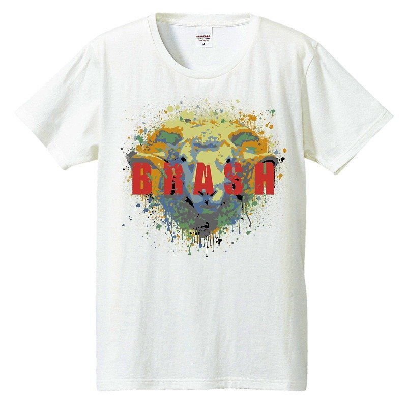 T-shirt / brash - เสื้อยืดผู้ชาย - ผ้าฝ้าย/ผ้าลินิน ขาว