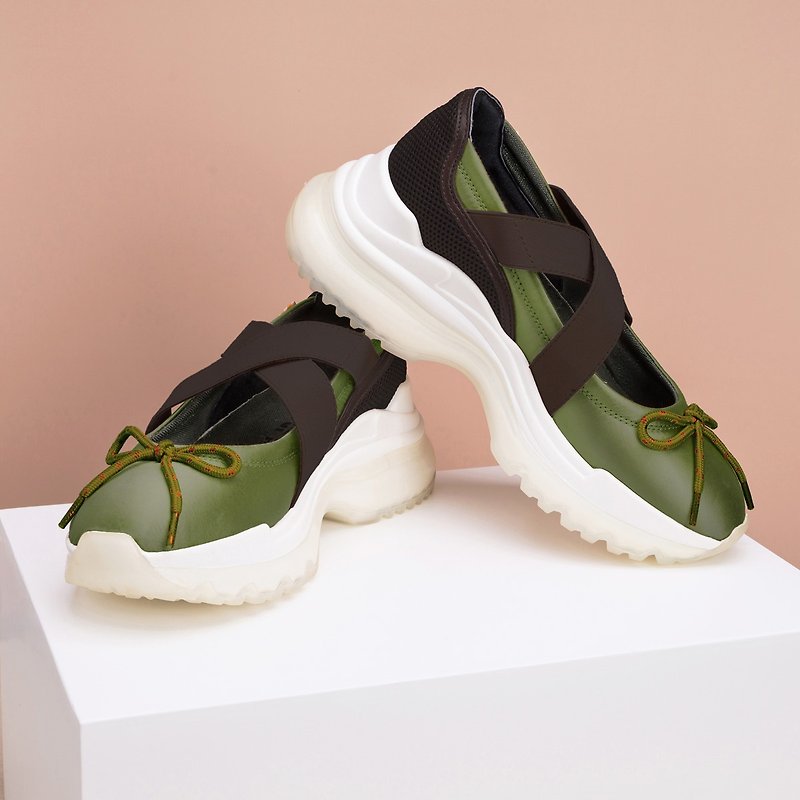| HOA | Sports ballet style platform shoes | Green | 5277 | - รองเท้าวิ่งผู้หญิง - ไฟเบอร์อื่นๆ สีเขียว