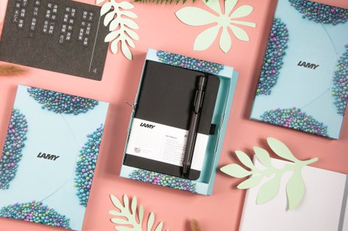 LAMY TAIWAN 官方旗艦館 【雷雕刻字】獨家 / LAMY 自動鉛筆 A6 鋼筆用筆記本禮盒 - safai