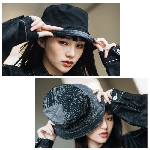 リフレクティブ アメーバ リバーシブル バケット ハット