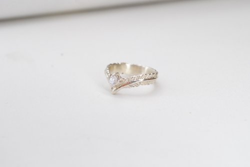 Alarein Silver Smith 水川 /手作銀飾/戒指/白單羽