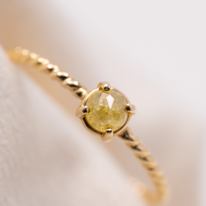 Lemonade yellow diamond ring - แหวนทั่วไป - เพชร สีเหลือง