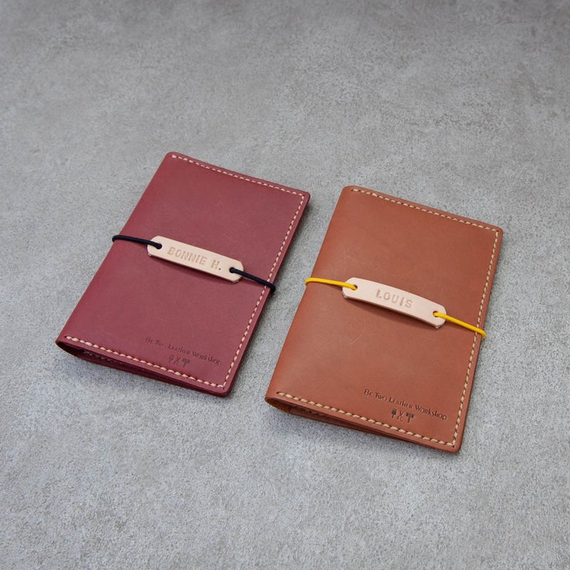 Passport holder handmade course passport holder Taichung Audit Shop - Leather Goods - Genuine Leather 