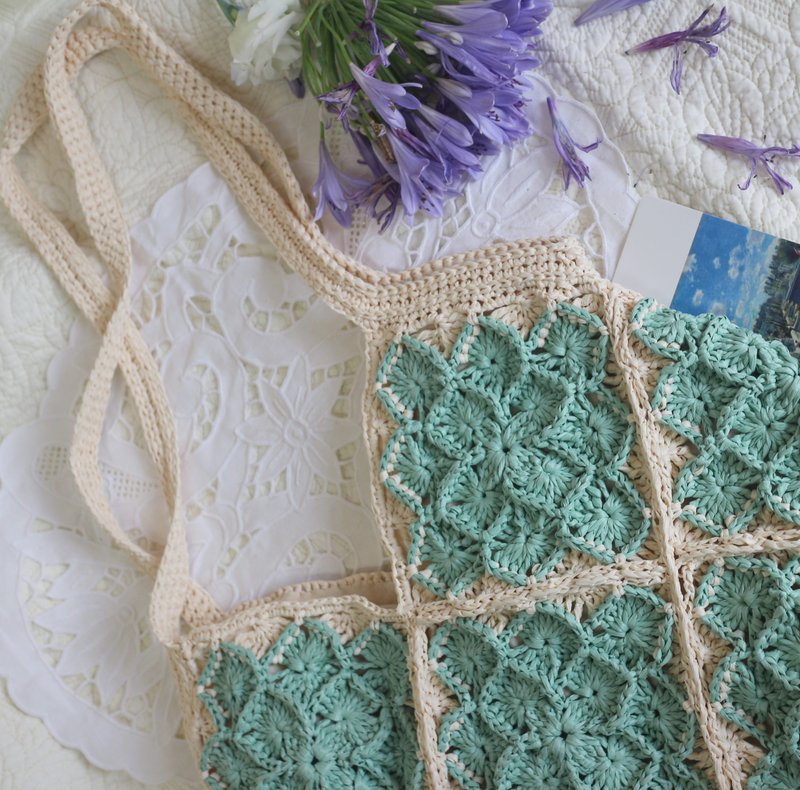 【限量現貨】Handmade手工編織/編織肩背包/購物袋 - 側背包/斜背包 - 尼龍 黑色