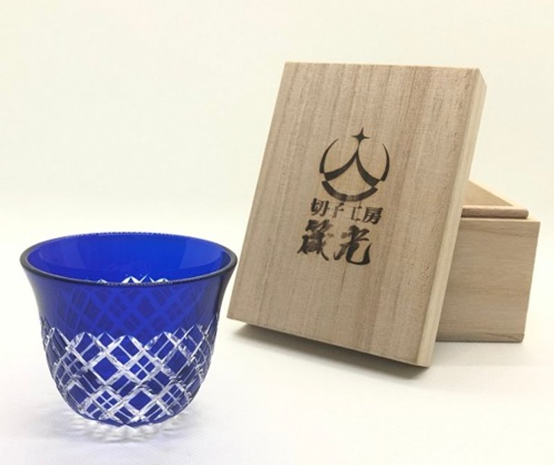 ぐいのみ・ダイヤに二重矢来 - 茶壺/茶杯/茶具 - 玻璃 