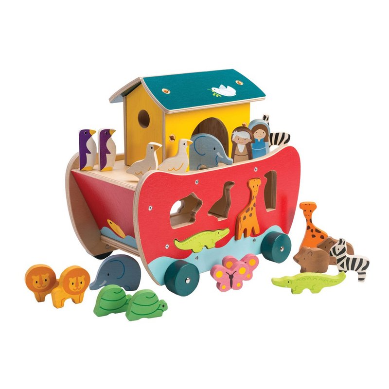 Noah's Shape Sorter Ark - ของเล่นเด็ก - ไม้ 