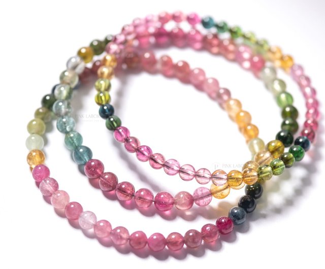 トルマリンキャンディーカラーブレスレット | カラフル天然水晶