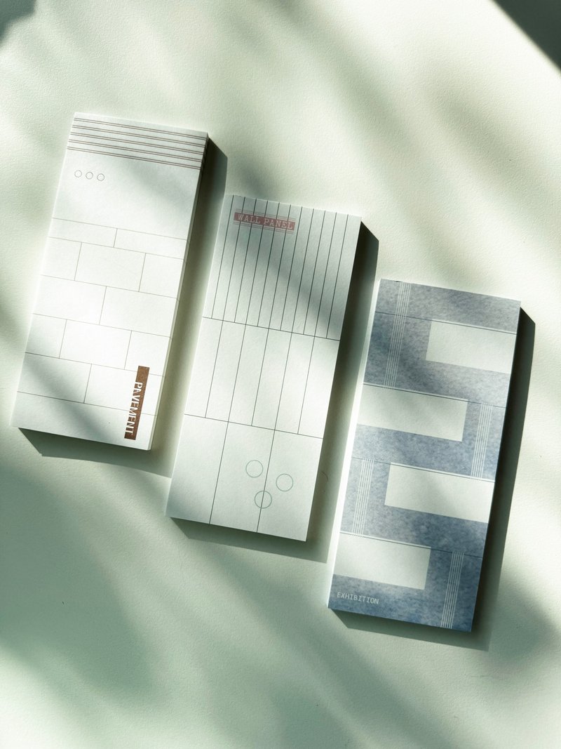 Architecture Pattern Memo Pad 150 sheets - 便條紙/便利貼 - 紙 多色