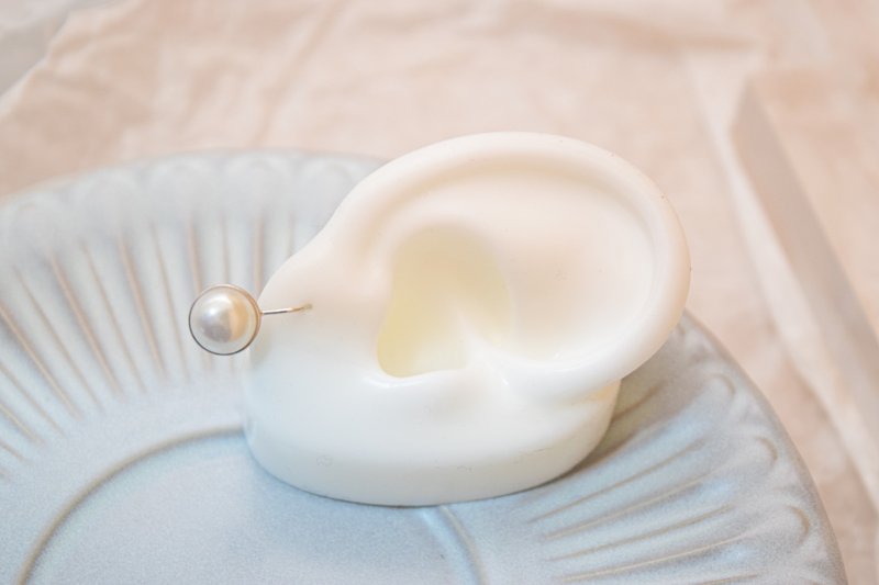 【クラシックビューティー】名画 天然淡水パール ミニマルな純銀ピアス (シルバー/ゴールド) - ピアス・イヤリング - スターリングシルバー シルバー