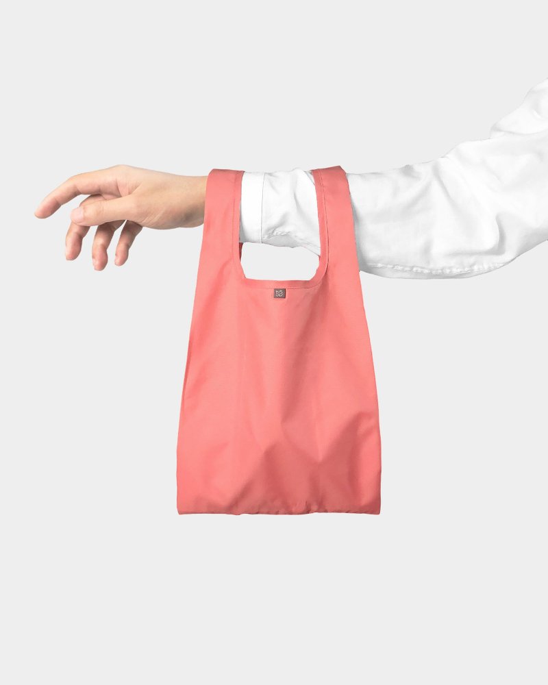 U2 reusable bag / Pinkoi Salmon - Handbags & Totes - Polyester Pink