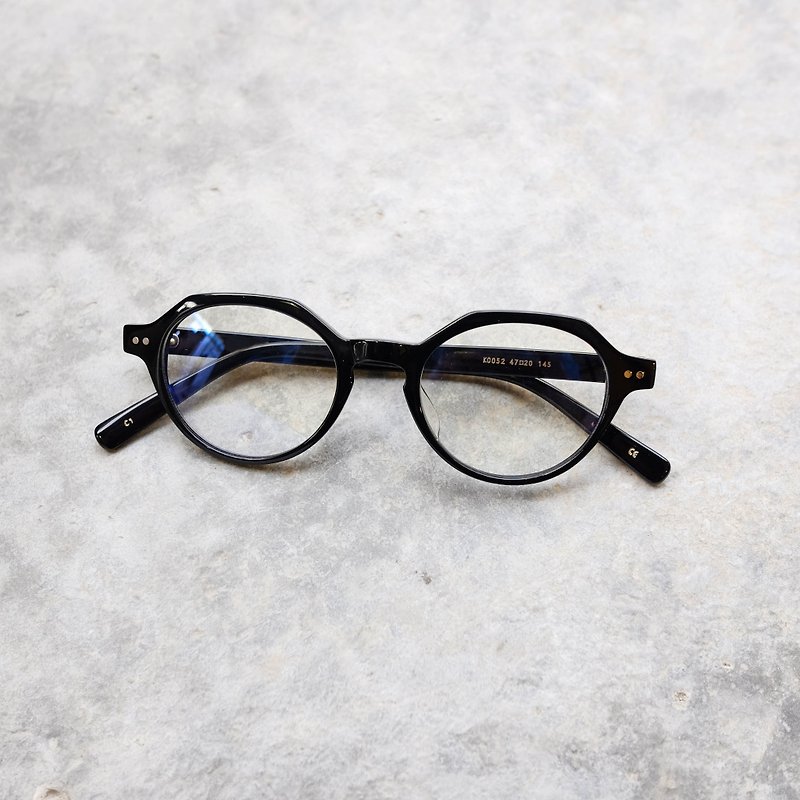 [Head] head high firm texture characteristic hexagonal round box black - Glasses & Frames - Other Materials 