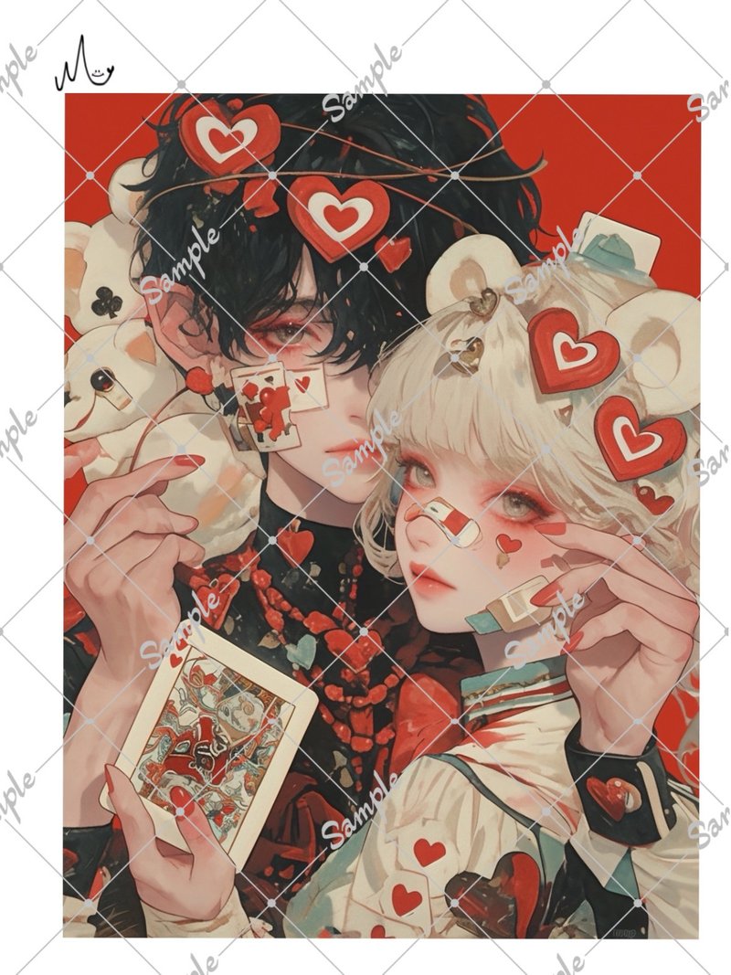 オリジナル人物ステッカー - 貼紙 - 紙 