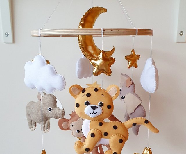 Jungle Safari Crib Musical Mobile