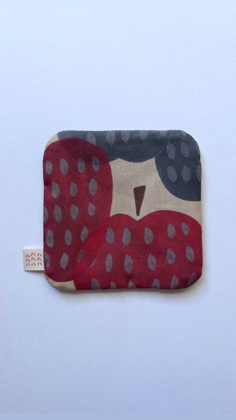 moshimoshi 杯墊 - apple - 杯墊 - 棉．麻 