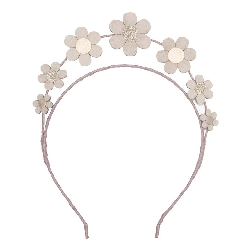 British Mimi & Lula SS24_Prairie Girl_Shiny Daisy Three-dimensional Hair Band - Baby Accessories - Polyester 