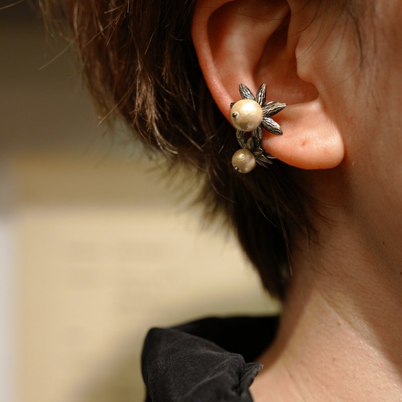 Earth Ginger Ear Cuff - ต่างหู - เงินแท้ 