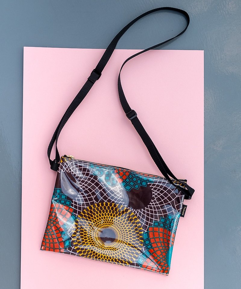 African Binney Squash / PVC - Messenger Bags & Sling Bags - Cotton & Hemp Multicolor