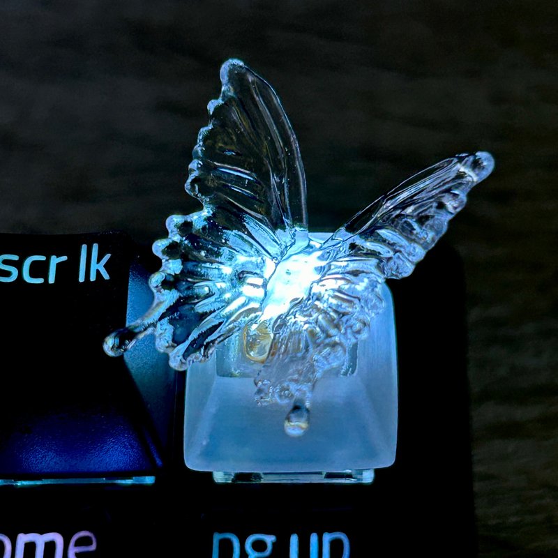 Keycap, Butterfly, Transparent, Clear, Gaming, Keyboard, cherry MX - Other - Plastic Transparent