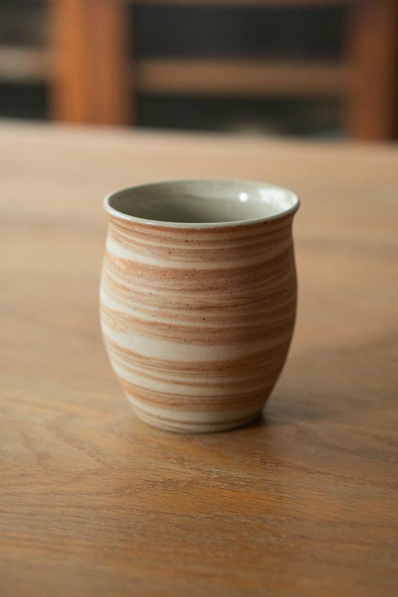 Stone-like cup - แก้ว - เครื่องลายคราม สีนำ้ตาล