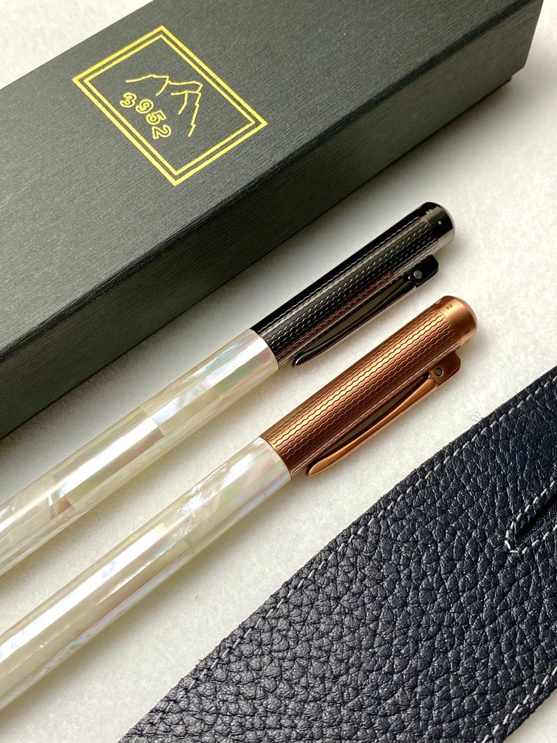 3952 Old Goat-Eluanbi mother-of-pearl Rose Gold nib fountain pen - ปากกาหมึกซึม - วัสดุอื่นๆ 