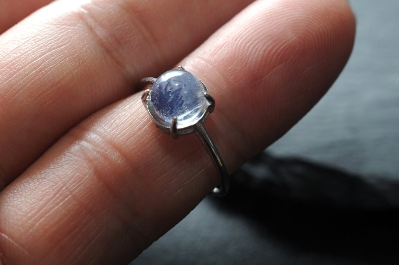 Blue line Stone ore/crystal/spiritual practice/lucky/lucky/break evil/protect against villains - General Rings - Crystal 