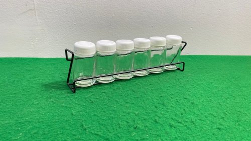 Vintage Lover 金屬香料架配有 6 個新香料玻璃瓶和 6 個罐子套裝