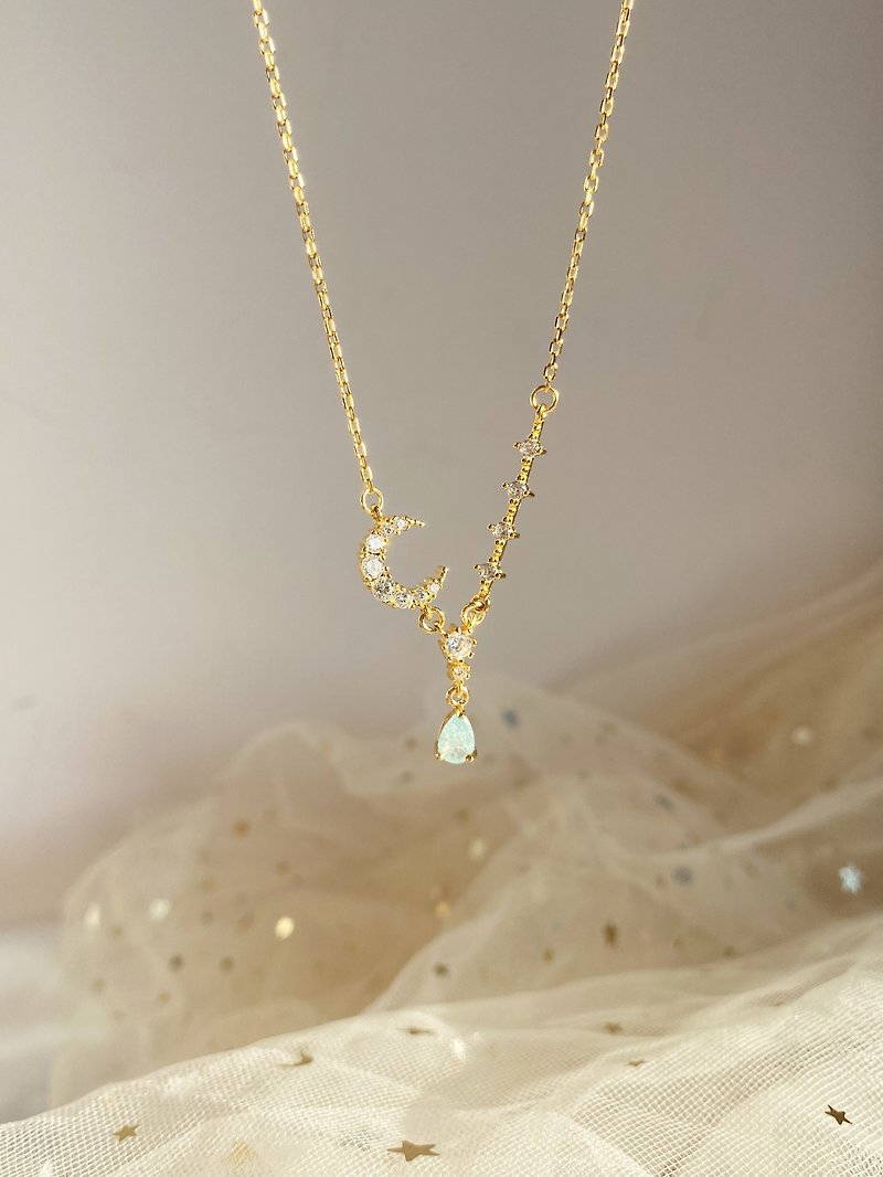 Mermaid Tears Necklace - 項鍊 - 純銀 銀色