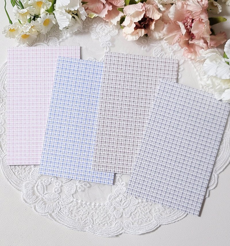 Pogeun check paper - 貼紙 - 紙 