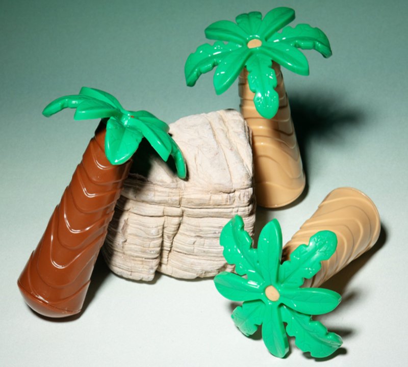 【Coconut Tree】Pet Squeaky Companion / Dental Chewing Educational Toy - Pet Toys - Other Materials Green