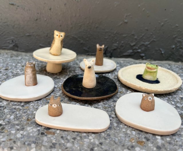 体験・アクティビティ】手作りの個性的なミニ陶器人形小豆料理【2作品