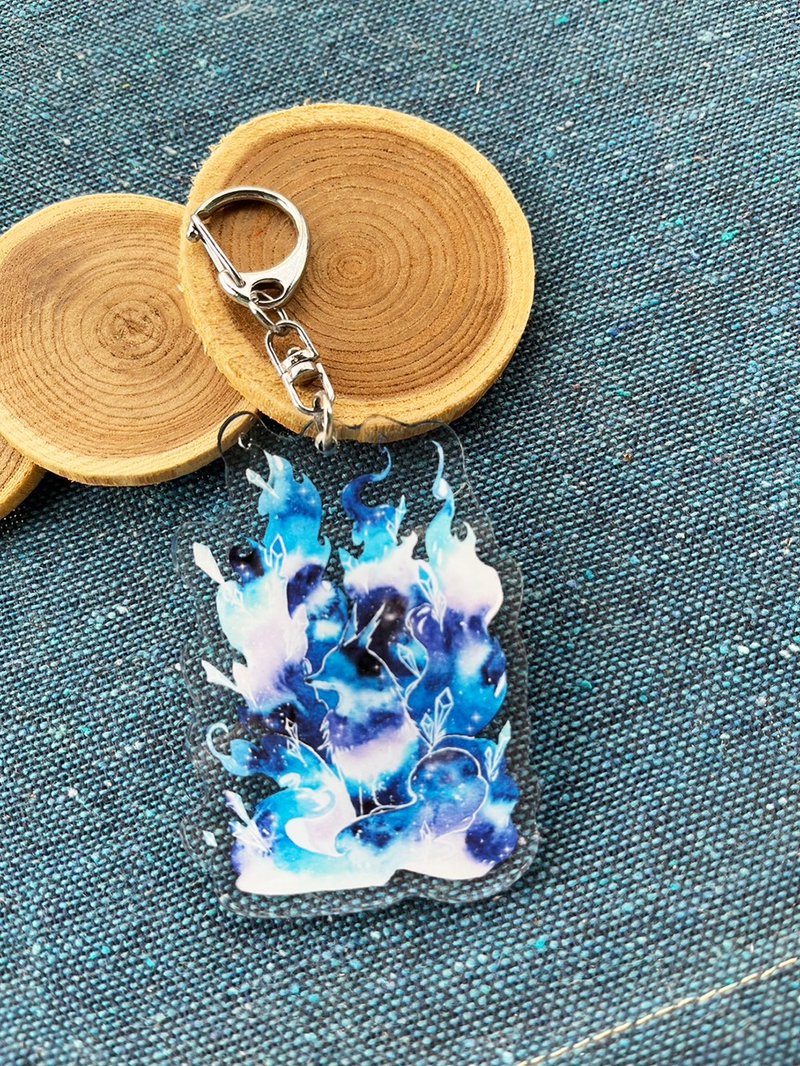 Acrylic　key ring - Charms - Acrylic Blue