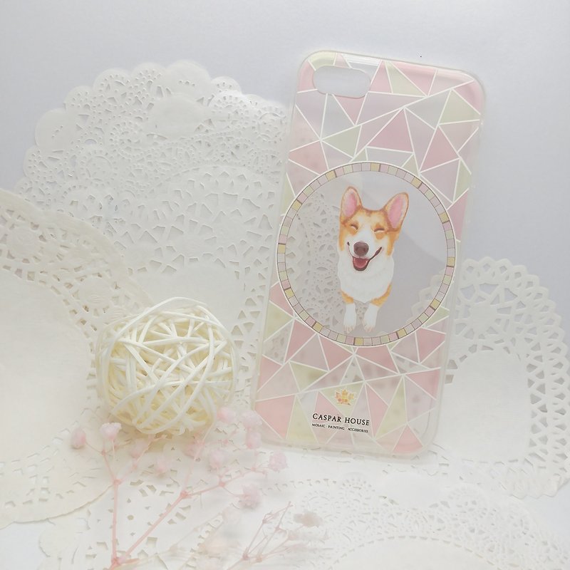 動物モザイク電話ケース -  Goki - スマホケース - プラスチック ピンク