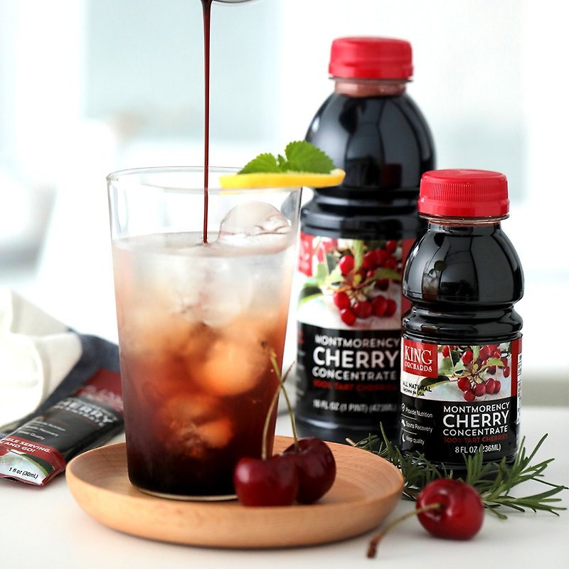 濃縮/萃取物 養生/保健食品/飲品 紅色 - 美國櫻桃王酸櫻桃濃縮汁 幫助入睡 運動恢復