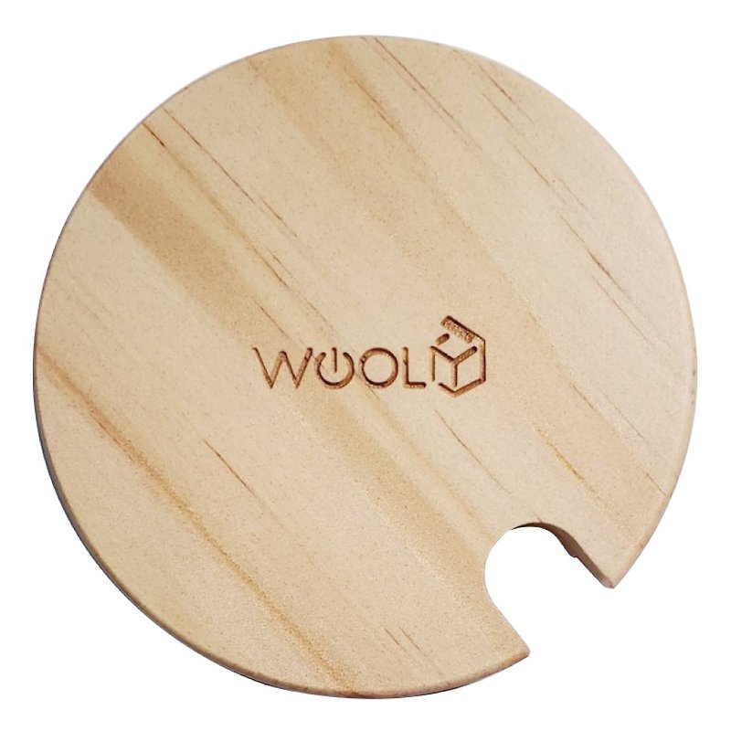 木頭 其他小家電 金色 - WOOLY專用木質杯蓋(湯匙孔) 直徑約8.5公分
