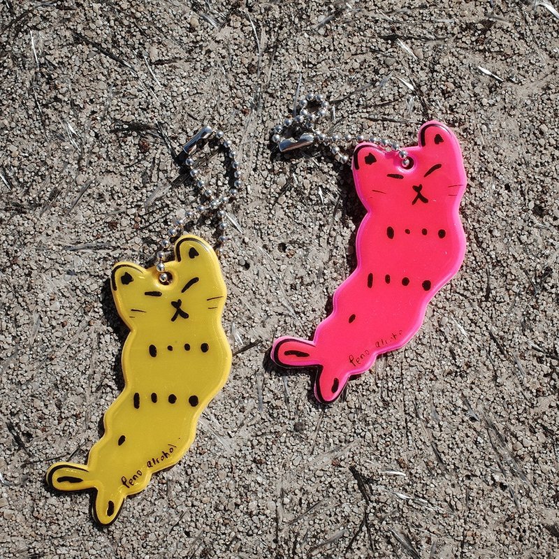 Shrimp Safety Reflective Pendant - Charms - Plastic Pink