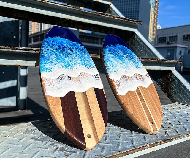 Ocean Waves Resin Wood Board 】 - Shop cplus-resinart Serving Trays & Cutting  Boards - Pinkoi