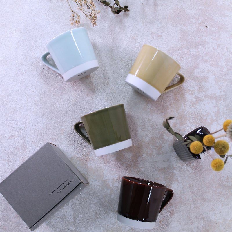 Xihai es two-color glaze mug (essence of life/designed by Abe Kuntaro) - แก้วมัค/แก้วกาแฟ - ดินเผา 