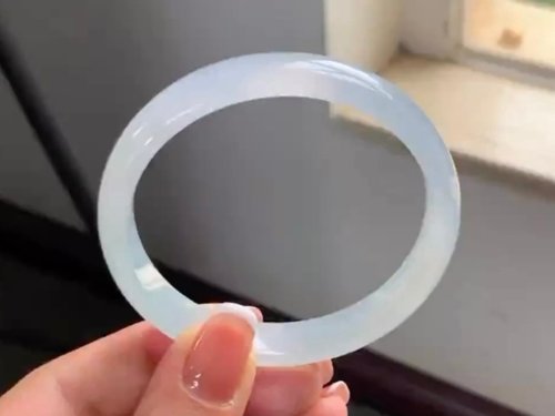 Good Morning Studio 冰種翡翠天然翡翠玉鐲A玉手鐲 玉鈪 • 冰種素色翡翠福鐲