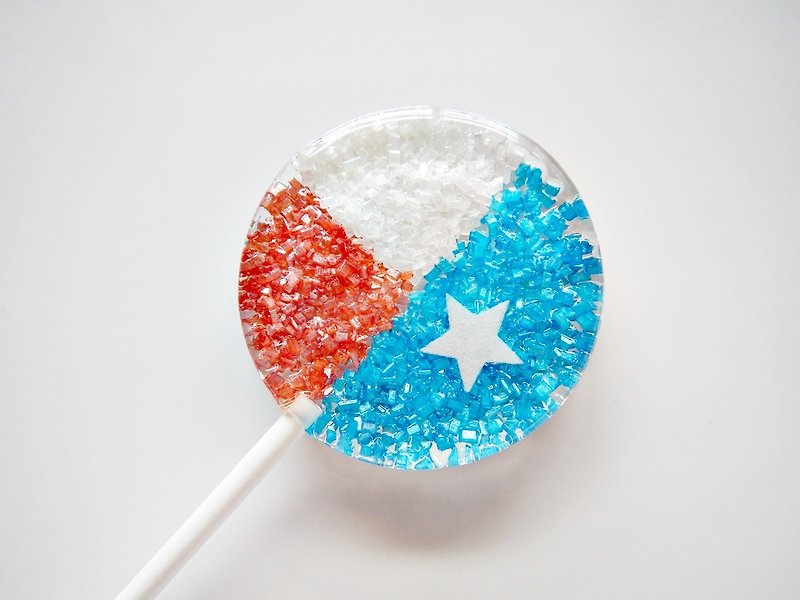 Ombre Lollipop-Star in the Sunny Sky (5pcs/box) - ขนมคบเคี้ยว - อาหารสด สีน้ำเงิน