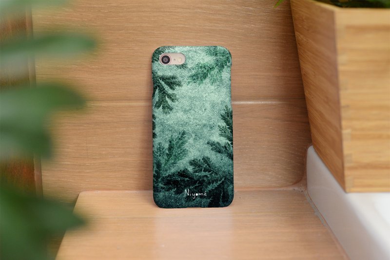 iphone case green forest fern for iphone5s, 6s, 6s plus, 7, 7+, 8, 8+, iphone x - 手機殼/手機套 - 塑膠 綠色