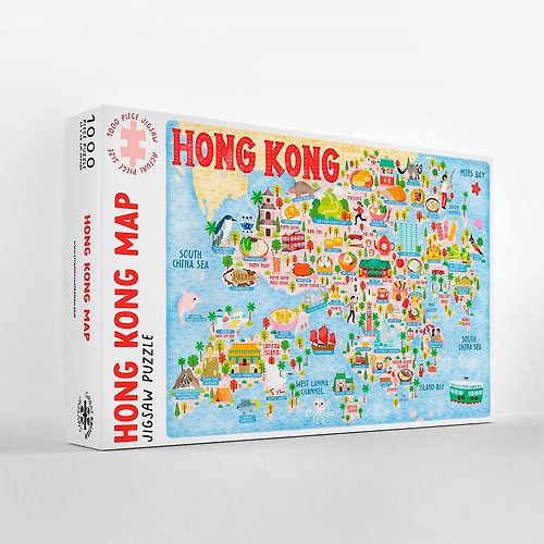 DATOMAP 地圖迷 香港地圖拼圖 (1000塊)