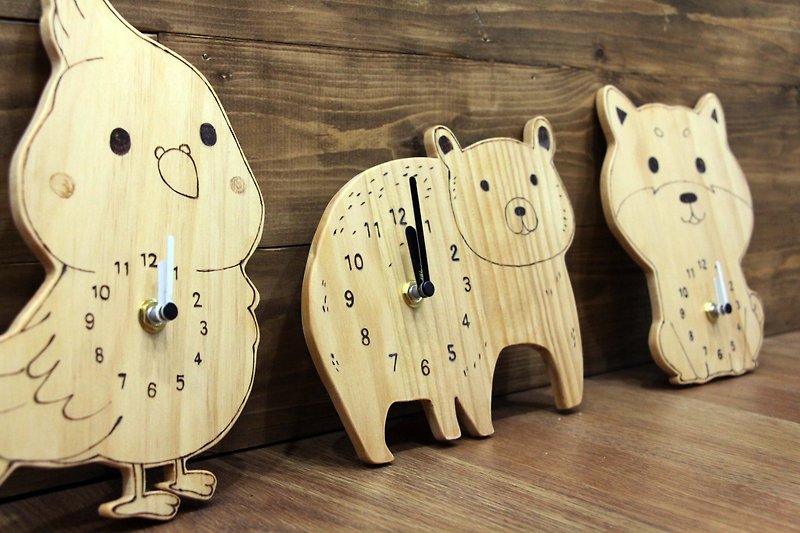 [Wooden Handmade Course] Log Clock Modeling Clock DIY - Woodworking / Bamboo Craft  - Wood 