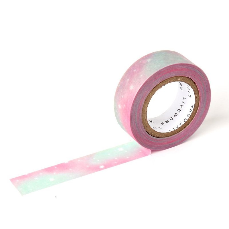 Livework Cosmic Symphony Tape - Pastel Galaxy, LWK55088 - Washi Tape - Paper Pink