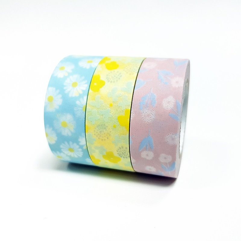 maste Draw Me Masking Tape Set / Flower (MST-FA17-SET) - Washi Tape - Paper Multicolor