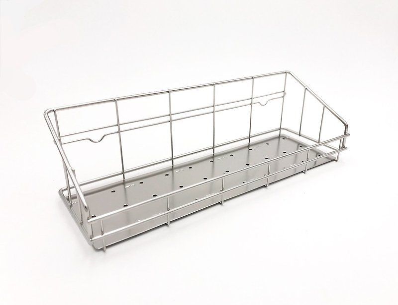 Stainless Steel seasoning tank rack 304 Stainless Steel kitchen shelf small shelf kitchen storage - ชั้นวาง/ตะกร้า - โลหะ สีเงิน
