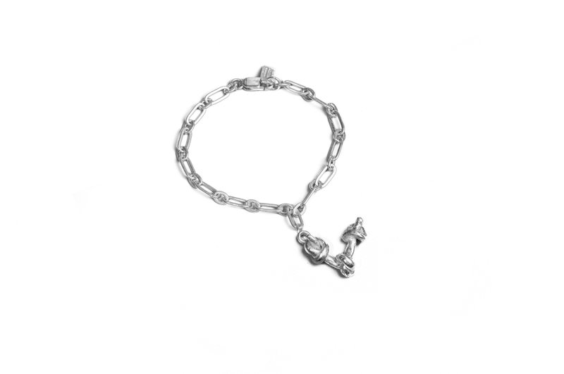 Knot Alphabet Bracelet Silver 99.99 / V / - 手鍊/手環 - 純銀 銀色